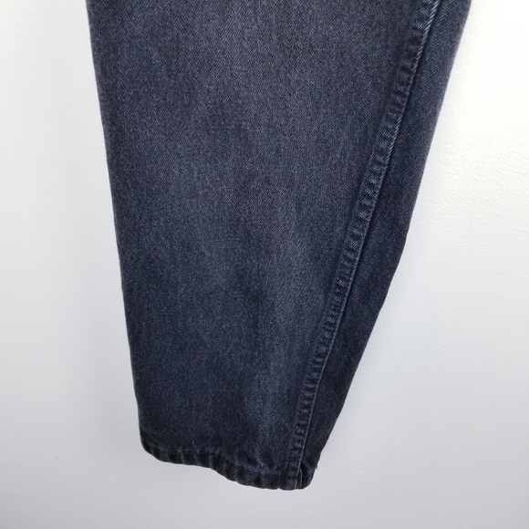 Levi's 551 Vintage Relaxed Fit Tapered Leg Black Jeans Made in USA size 16 Med - Picture 7 of 9